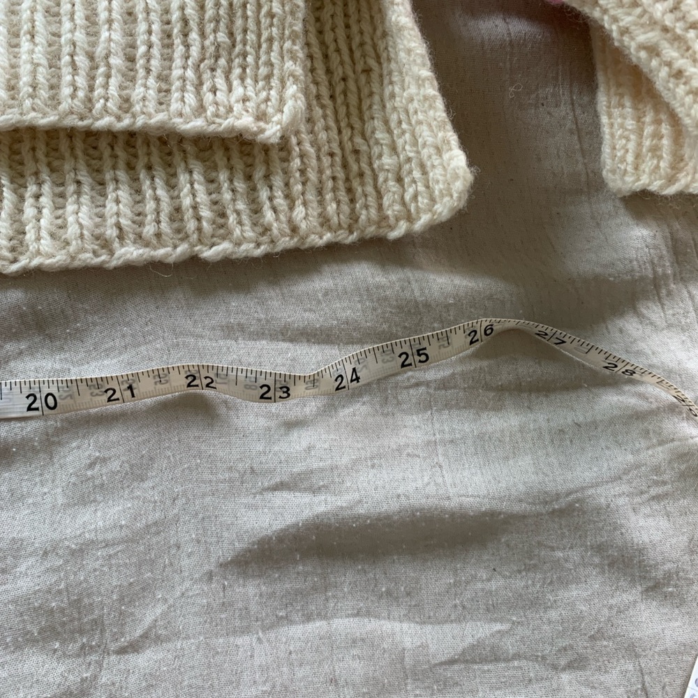Handmade 100% wool. Colorful Striped Women's Sweater - Picture 3 of 4